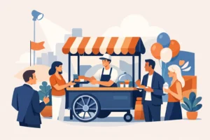 Ativação de marca com carrinho gourmet