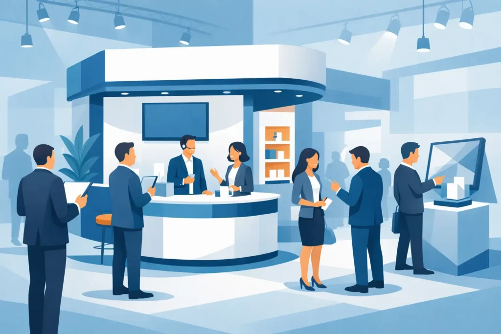 Ativação para stand em feira de negócios