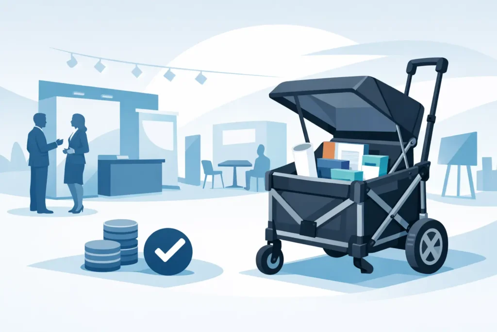 Carrinho para feira de exposição vale a pena?