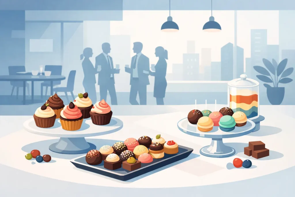 Menu de doces para eventos corporativos