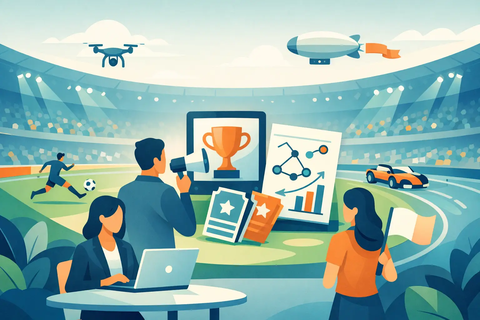 Ação de marketing em eventos esportivos