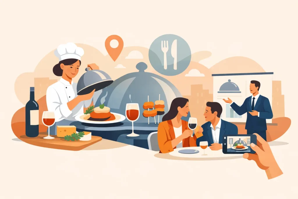 Ativação de marketing com experiência gastronômica
