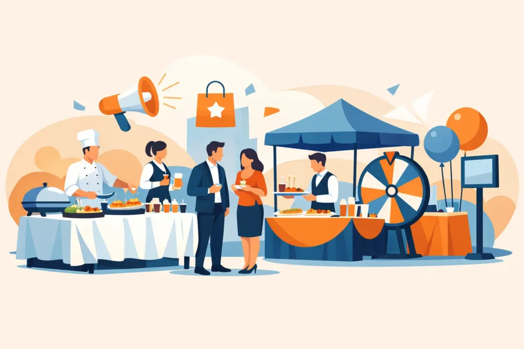Fornecedor de catering para ações promocionais