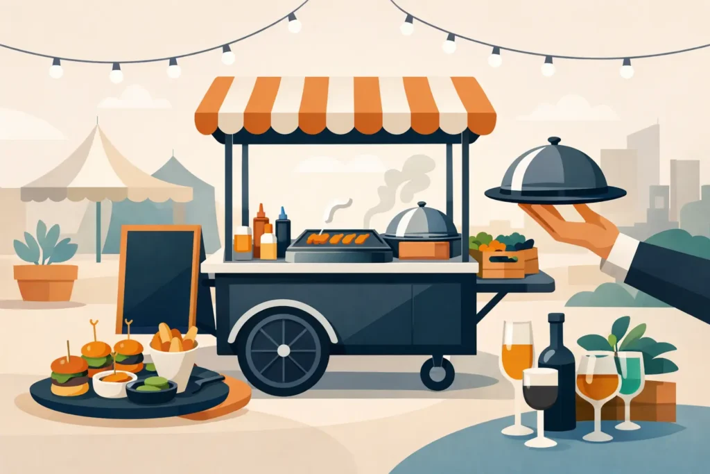 Guia completo sobre carrinho gourmet para eventos