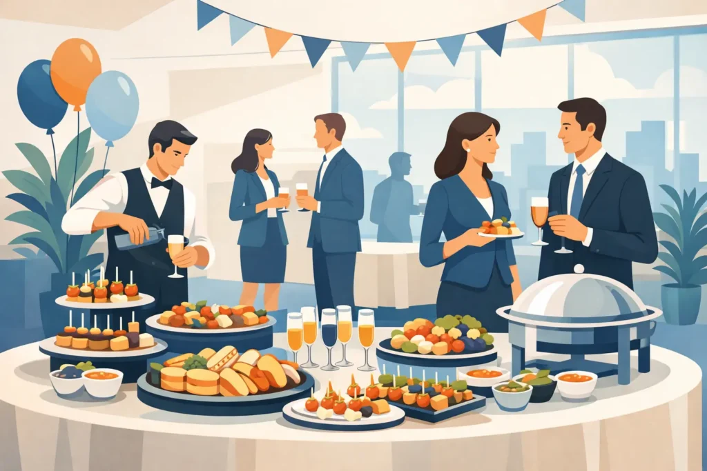 Catering para festa corporativa que encanta