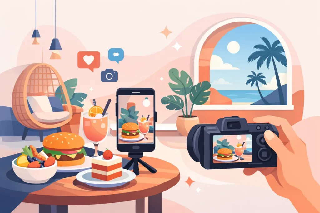 Como criar ponto instagramável com comida