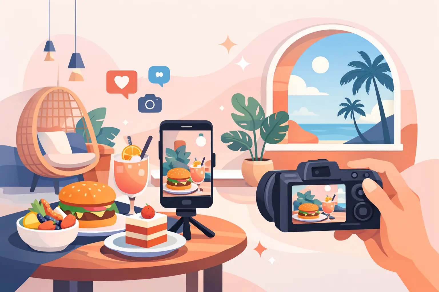 Como criar ponto instagramável com comida