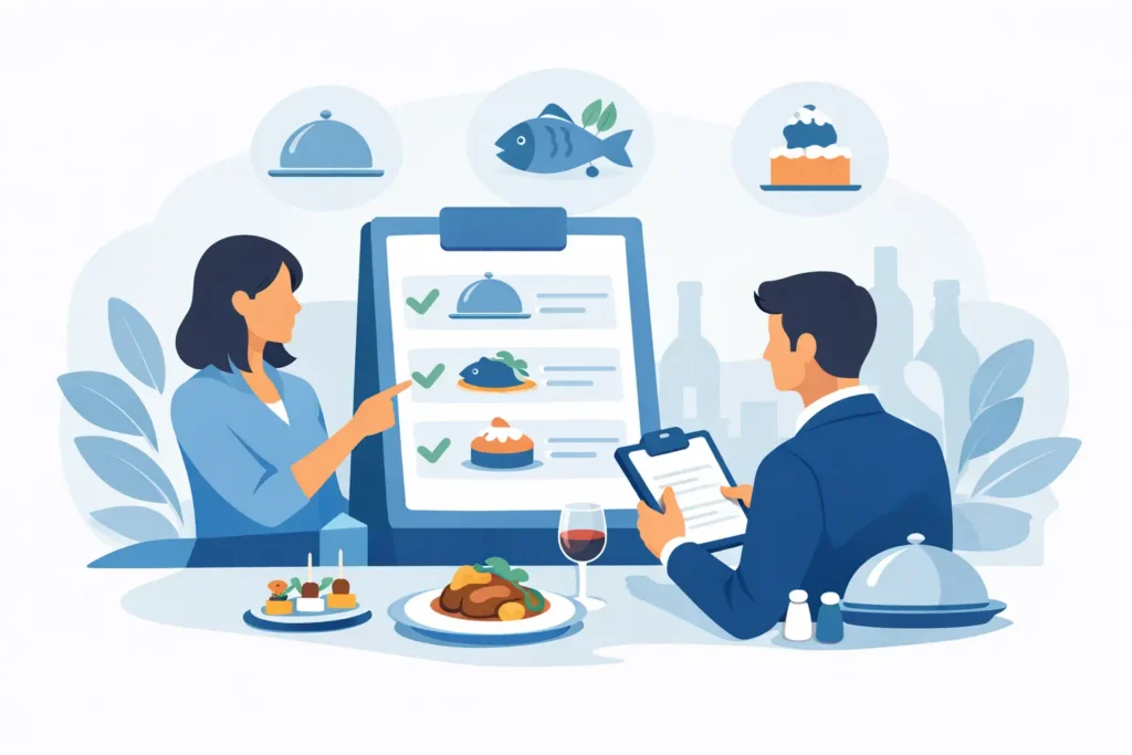 Como escolher menu para eventos sem errar