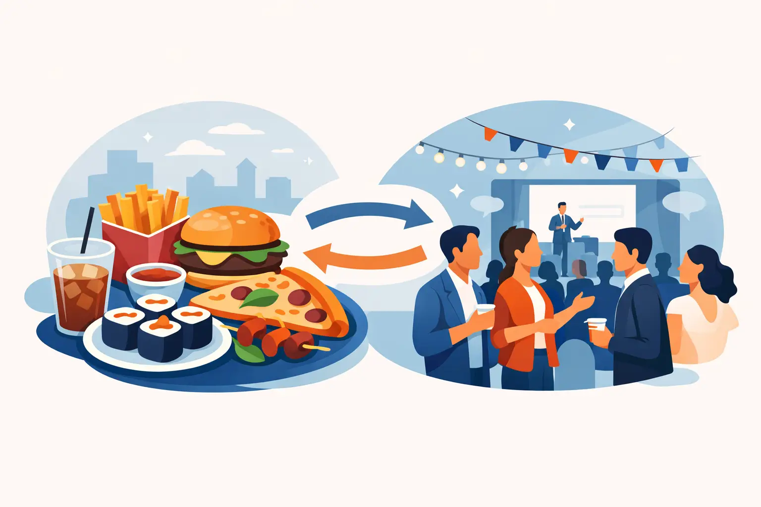 Por que comida atrai público em eventos? Por que comida atrai público em eventos?