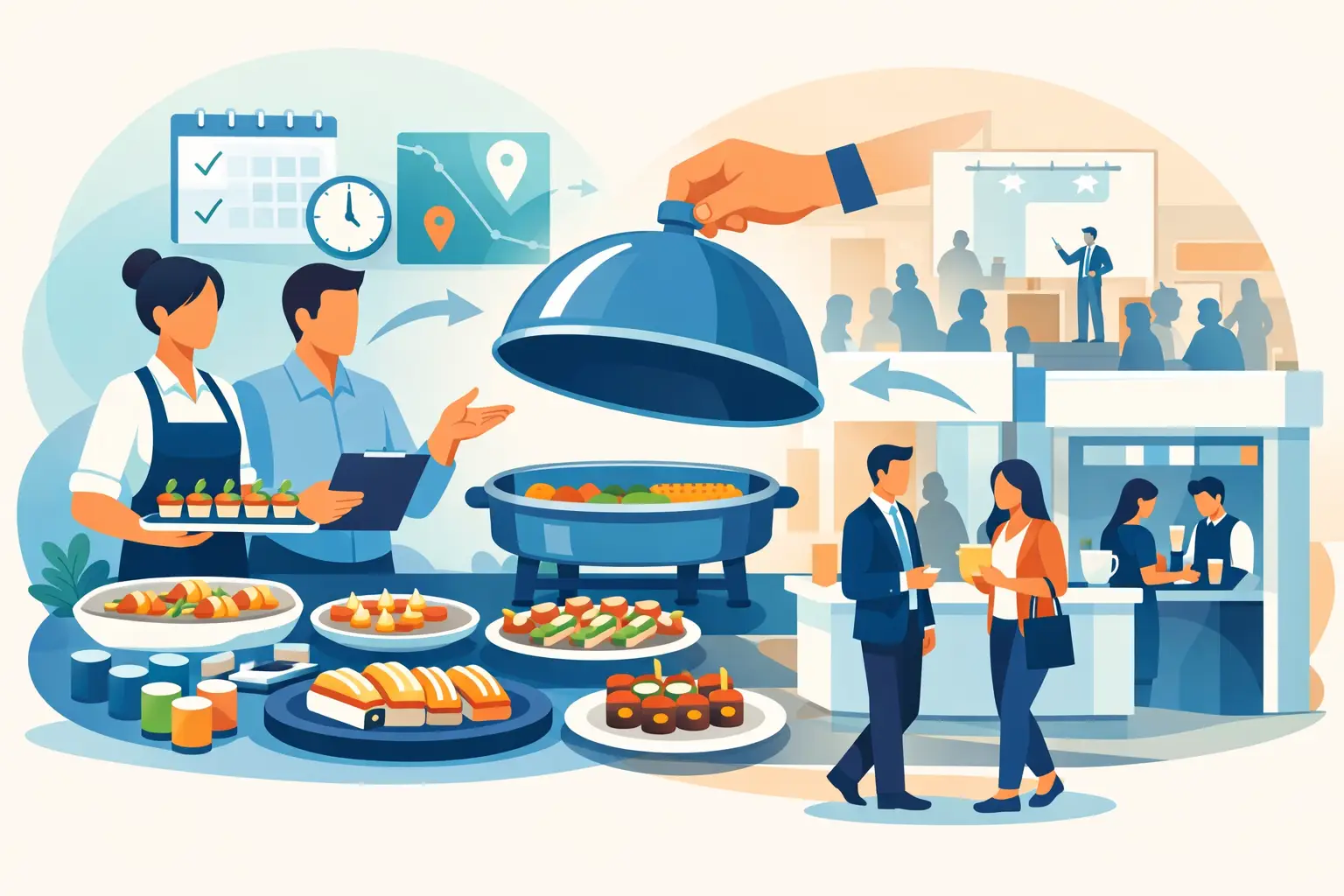 Como planejar catering para feira sem errar
