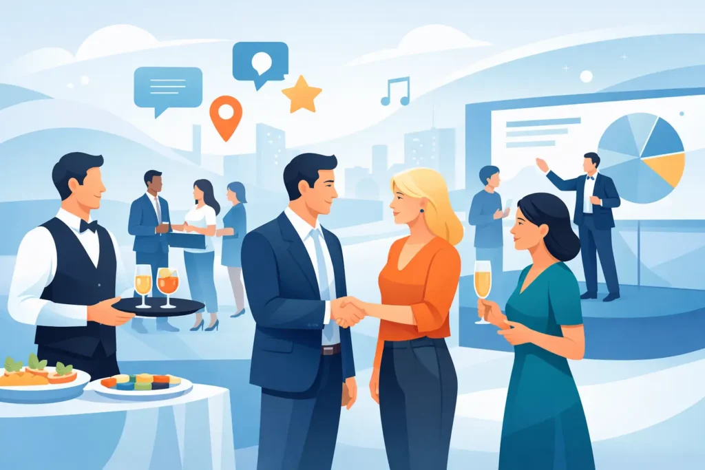 Experiência do convidado nos eventos corporativos