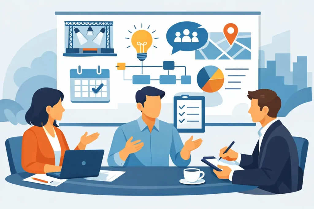 Briefing para eventos: o que a agência precisa alinhar