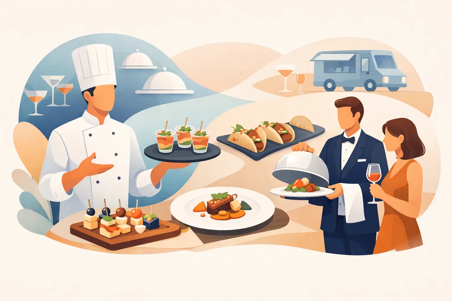 Gastronomia para eventos além do buffet comum Gastronomia para eventos além do buffet comum