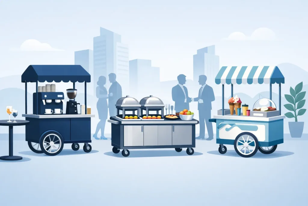 Melhores carrinhos para eventos corporativos