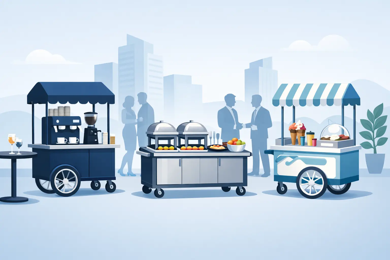 Melhores carrinhos para eventos corporativos