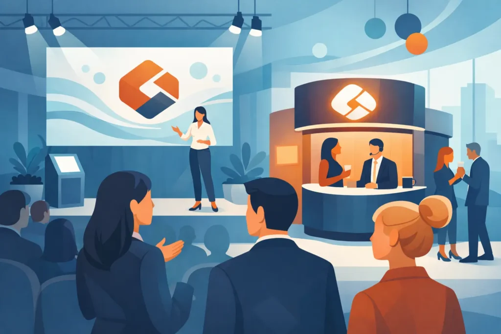 Experiência de marca em eventos corporativos