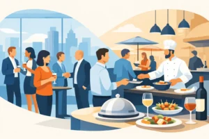 Networking em eventos: espaços e gastronomia