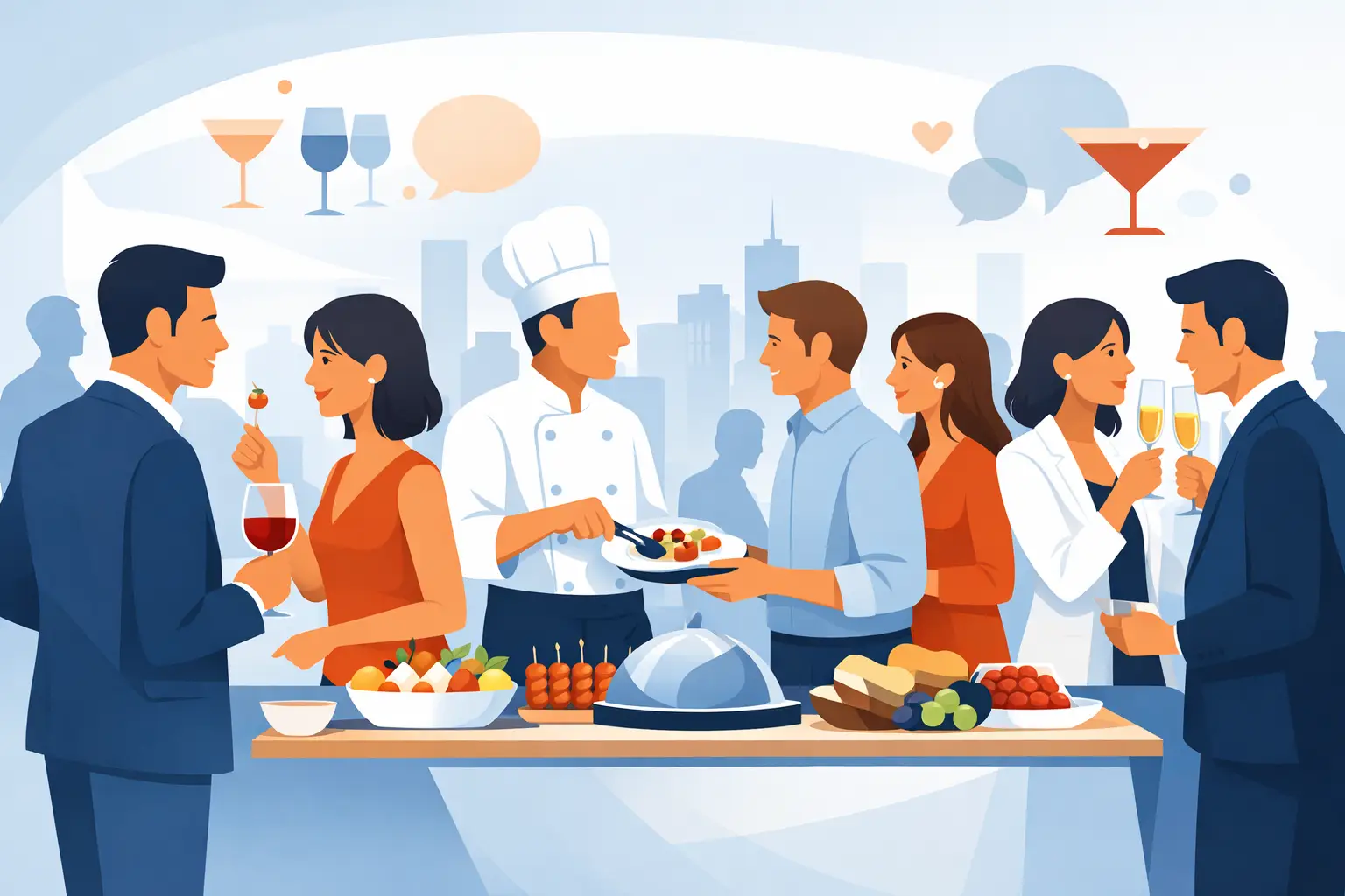 Por que a gastronomia aproxima em eventos?