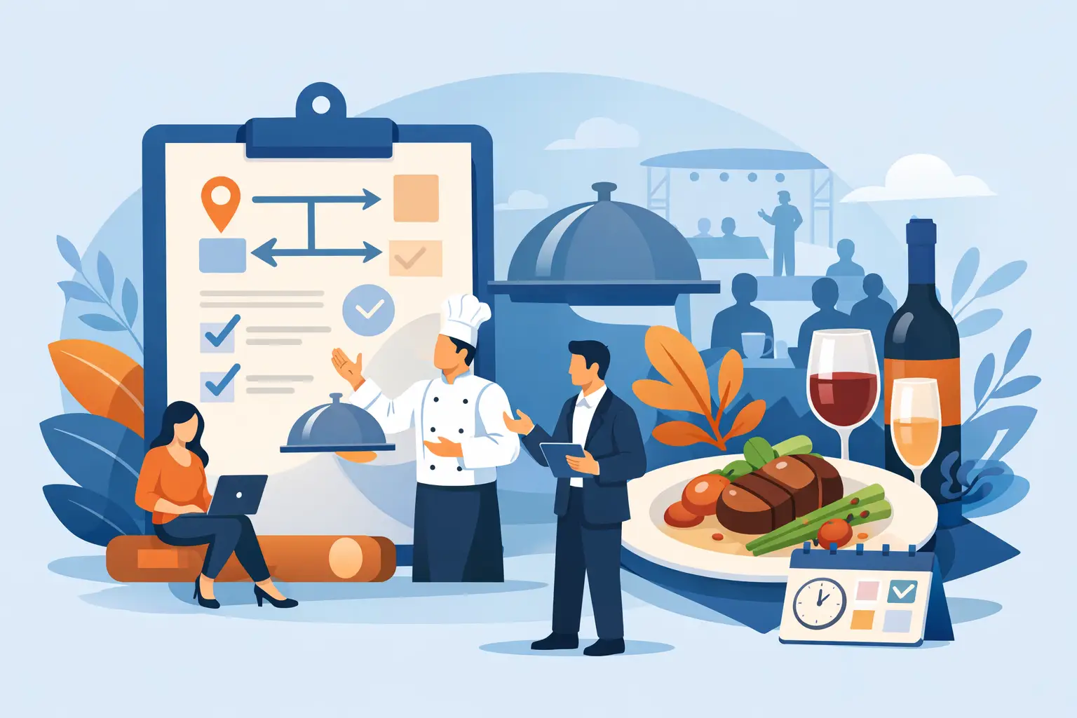 Quando a gastronomia entra no planejamento do evento