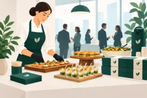 Identidade visual em catering corporativo que marca