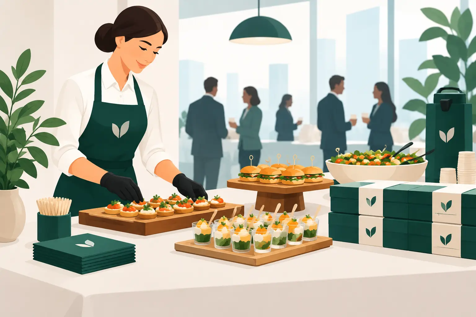 Identidade visual em catering corporativo que marca Identidade visual em catering corporativo que marca